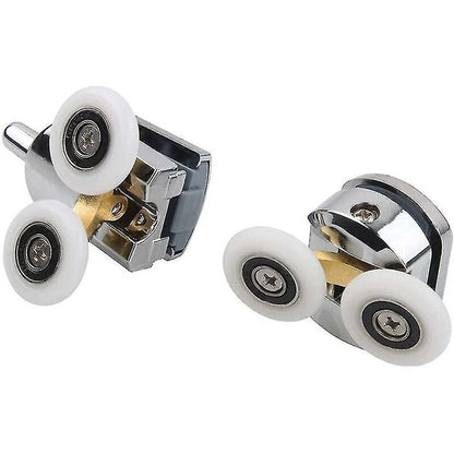 4 Pack Shower Door Rollers Upper and Lower Replacement Wheels for Sliding Shower, 23mm