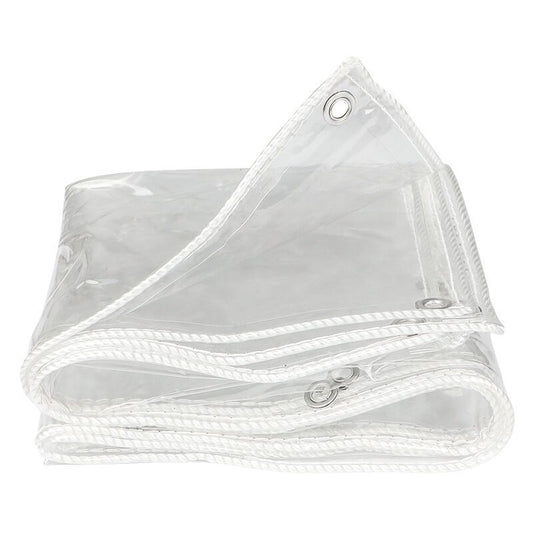 Transparent Reinforced Protective Tarpaulin 350g per Square Meter, 2 x 3M