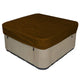 Square Hot Tub Spa Cover Waterproof 190T Polyester Anti Dust Anti UV with Storage Bag Black Coffee, 207 x 207 x 30cm