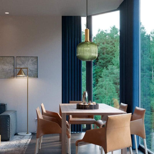Industrial Vintage Glass Pendant Light Polished Brass Holder Modern Retro Ceiling Lamp Energy Class A Plus Plus