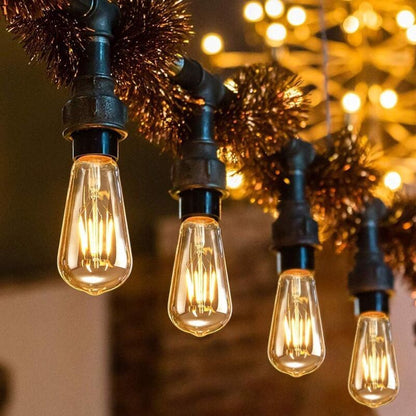 6 Pack E27 LED Edison Bulbs 4W Warm Light Vintage Antique Bulbs for Home Cafe Bar