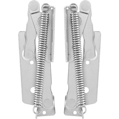 2 Pieces 90 Degree Closet Door Spring Hinge, Carbon Steel Lift up Spring Hinge for Supporting Furniture Doors