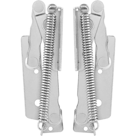 2 Pieces 90 Degree Closet Door Spring Hinge, Carbon Steel Lift up Spring Hinge for Supporting Furniture Doors