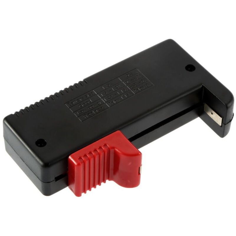 2 Pack Digital Battery Tester Voltage Checker and Power Level Checker Combo for AA AAA C D 9V 1.5V Button Cell Battery