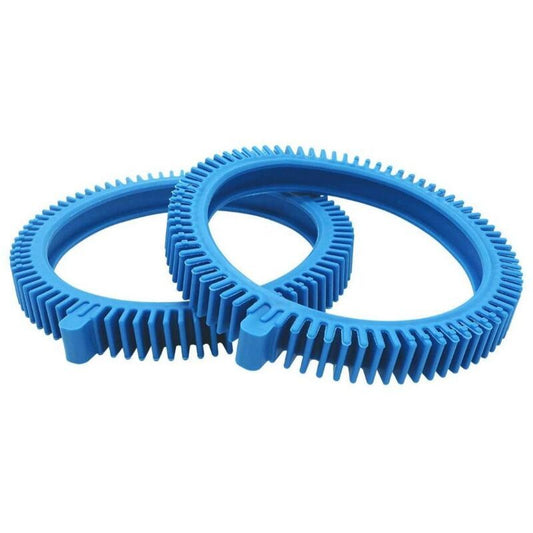 Replacement Tires for Two Piece Pool Cleaner 896584000 143 Blue Front Tires with Dents