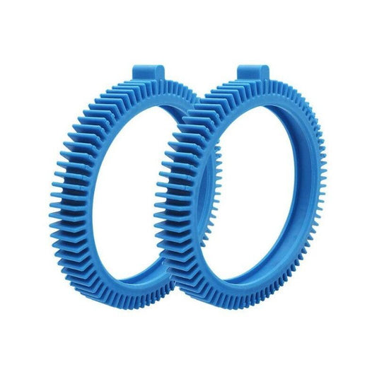 Replacement Tires for Two Piece Pool Cleaner 896584000 143 Blue Front Tires with Dents