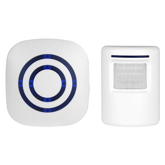 Wireless Doorbell Electric Door Chime Kit with 1 Receiver and 1 PIR Motion Detector Visitor Alert Sensor Security Alarm with 38 Melodies at 3 Volume