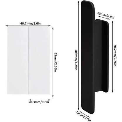 12 Pieces Self Adhesive Plastic Door Handles for Window Door Drawer Wardrobe Refrigerator