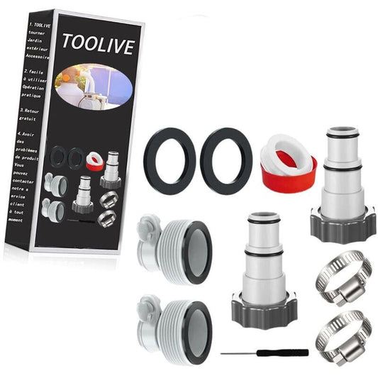 Swimming Pool Hose Adapter Compatible with Intex Pump Hose Connections, 32mm and 38mm