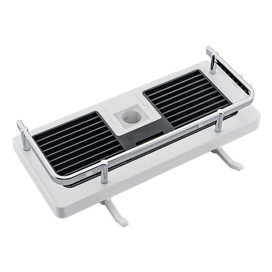 Shower Shelf for No Drilling Shower Rail, Bathroom Shelf, Shower Organizer with Shower Head Buckle and Hook for Shower Rail, 24mm, 25mm