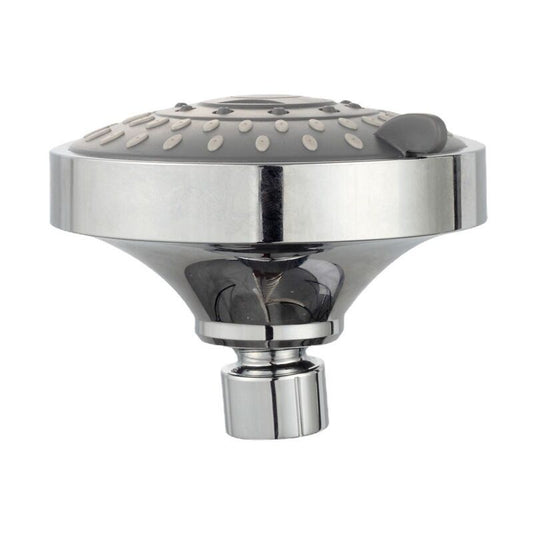 Adjustable Chrome Shower Head, Steel Round Rain Shower Head Mirror Face Shower Head