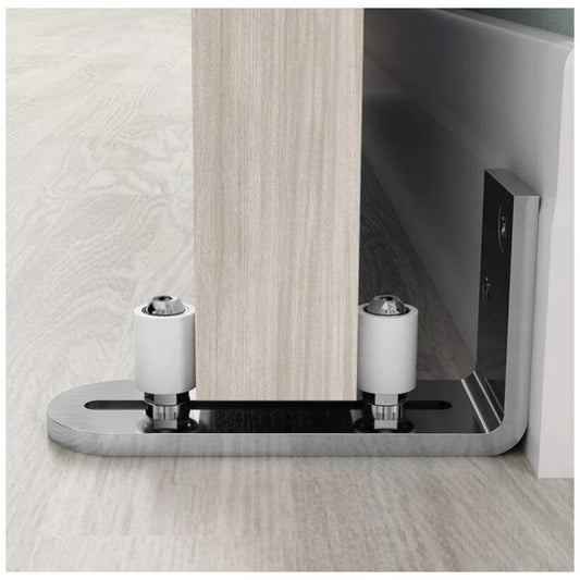 Floor Guide Sliding Door Guide Door Guide Wall Mount Ball Bearings Guide Silver