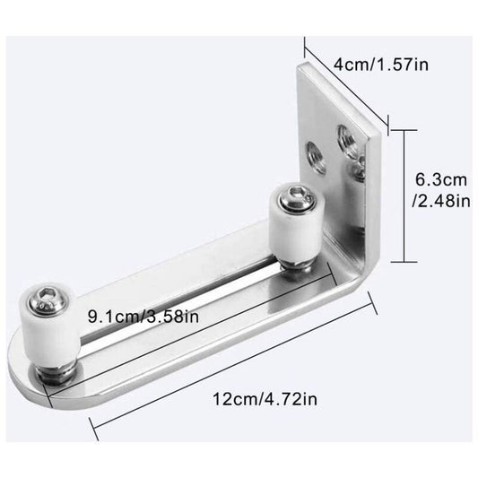 Floor Guide Sliding Door Guide Door Guide Wall Mount Ball Bearings Guide Silver