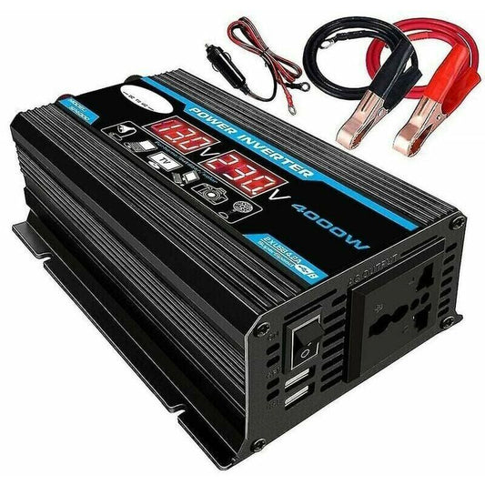 4000W Car Inverter Converter Charger Adapter 12V to 220V or 110V with Dual USB