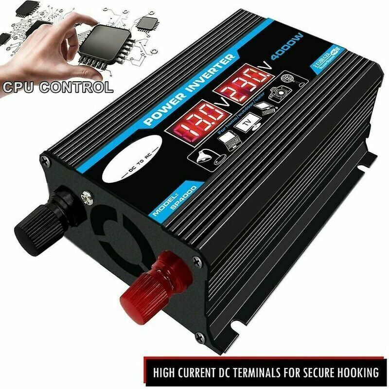 4000W Car Inverter Converter Charger Adapter 12V to 220V or 110V with Dual USB