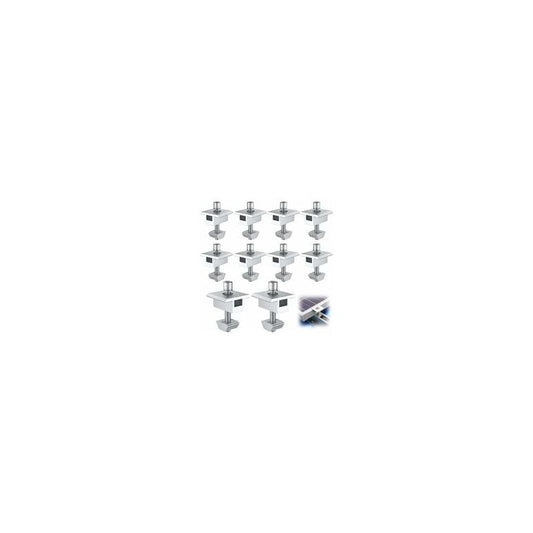 10 Pieces Aluminum Solar Panel Bracket T Shaped Center Terminals for 30mm Framed Panels
