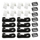 8 Pack Swimming Pool Solar Cover Fixing Kit, Nylon Adhesive Straps Fixing Plates Buckles for Solar Cover Fixing
