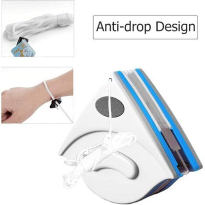 Magnetic Double Glazing Window Cleaner, Double-Sided Window Cleaning Brush, Interior Window Cleaner for Glass, with Anti-Drop Cord, 3-8 mm