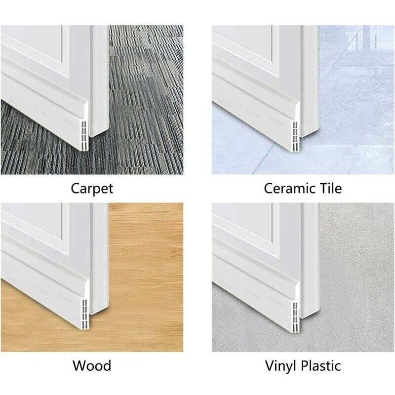 Cold-Resistant Silicone Door Bottom Seal, Windproof and Soundproof Door Insulation, Adhesive Silicone Sealant for Garage Door Seal, 100 cm