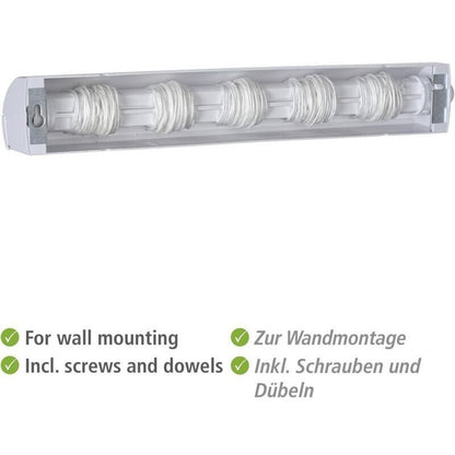 Indoor and Outdoor Wall Mounted Clothes Dryer, Extendable Clothes Line 3.7 m