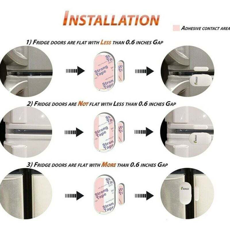Home Alarm, Refrigerator and Freezer Alarm, Door Left Open, 60-Second and More Reminders