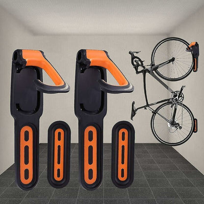 Rubber Coated Bike Rack Wall Mounted Bike Holder 2 Bike Wall Mounts Indoor and Outdoor Use