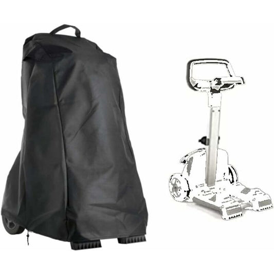 Pool Robot Cover, Garden Pool Cleaner Robot Cover with Handle and Drawstring, Waterproof, 420D Oxford Black, 56 x 66 x 107 cm