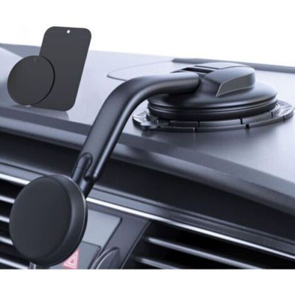 Car Phone Holder, Powerful Magnets, for Dashboard and Windshield Suction Cup Phone Holder Compatible with iPhone and Android Automobile Cradle