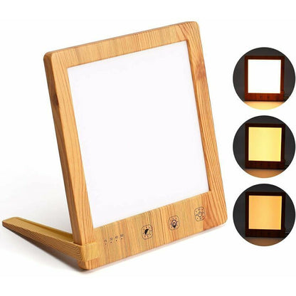 Light Therapy Lamp, 10000 Lux LED Therapy Lamp, Touch Control LED Lamp for Indoors, Solar LED Light for Home Office, Timer