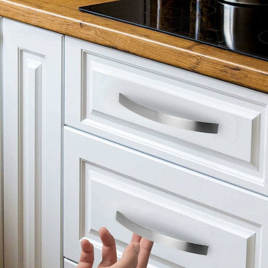 16 Pack Kitchen Cabinet Handles, Chrome, Brushed Nickel Door Handles Kitchen Handle Stainless Steel Kitchen Handle 96 mm