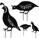 Outdoor Metal Garden Decor, Quail Farm Garden Art Metal Statues Decor Garden Decoration Lawn Path Sidewalk Garden, European Retro Style
