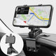 360 Degree Rotating Car Phone Holder, Dashboard Mount for GPS and Smartphones, Black, 4-7 Inch