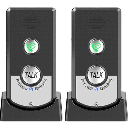 2 Pcs Wireless Home Intercoms, Two-Way Calling, Ultra Long Range Wireless Portable Voice Intercom for Seniors, Room-to-Room Communication, Ringtone