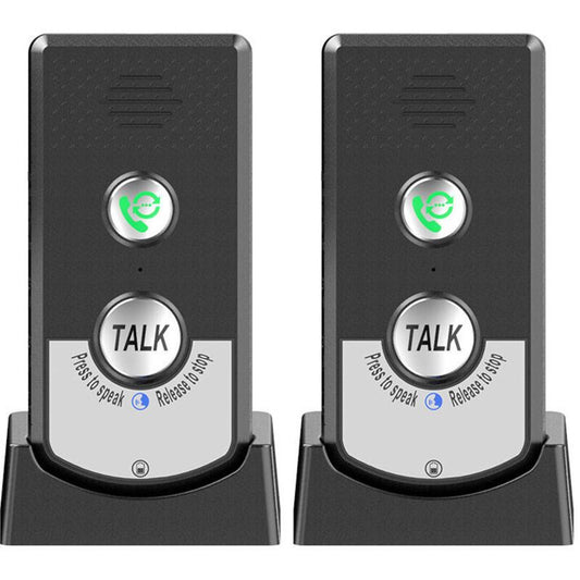 2 Pcs Wireless Home Intercoms, Two-Way Calling, Ultra Long Range Wireless Portable Voice Intercom for Seniors, Room-to-Room Communication, Ringtone