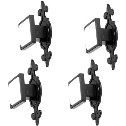 4 Pcs Zinc Alloy Wardrobe Drawer Pulls Handles Bright Chrome Furniture Hardware, 336 Matte Black White