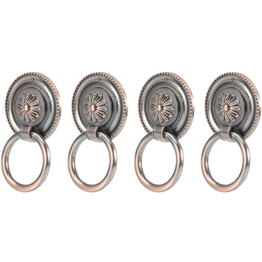 4 Pcs Antique Zinc Alloy Cabinet Door Handles Antique Bronze Hardware