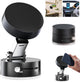 Vacuum Magnetic Phone Holder With Twist Lock Suction Cup, Foldable 360 Swivel Adjustable Stand For Car Gym Kitchen Bathroom Desk, Black