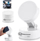 Car Phone Mount With Strong Suction Cup, Foldable 360 Rotating One Hand Operation, Universal For Car Dashboard Kitchen Bathroom Desk, White
