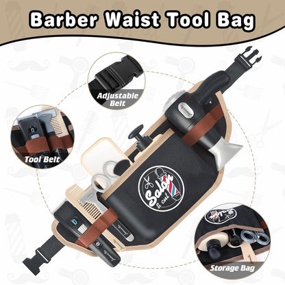 Children Hairdresser Toy Set with Tool Belt Ages 3 and Up
