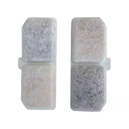 Cat Water Fountain Replacement Filters, 6 Pack Pet Fountain Filters with Activated Carbon and Sponge, Compatible with XC528 3L/101oz Automatic Cat Water Fountains