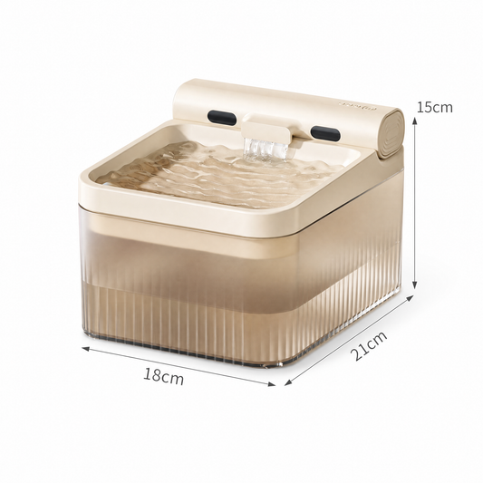 Cream White Cat Water Fountain 3L, Cordless Pet Water Dispenser for Cats & Small Dogs, Smart Sensor, 3 Modes, Quiet Rechargeable Type-C Drinking Bowl