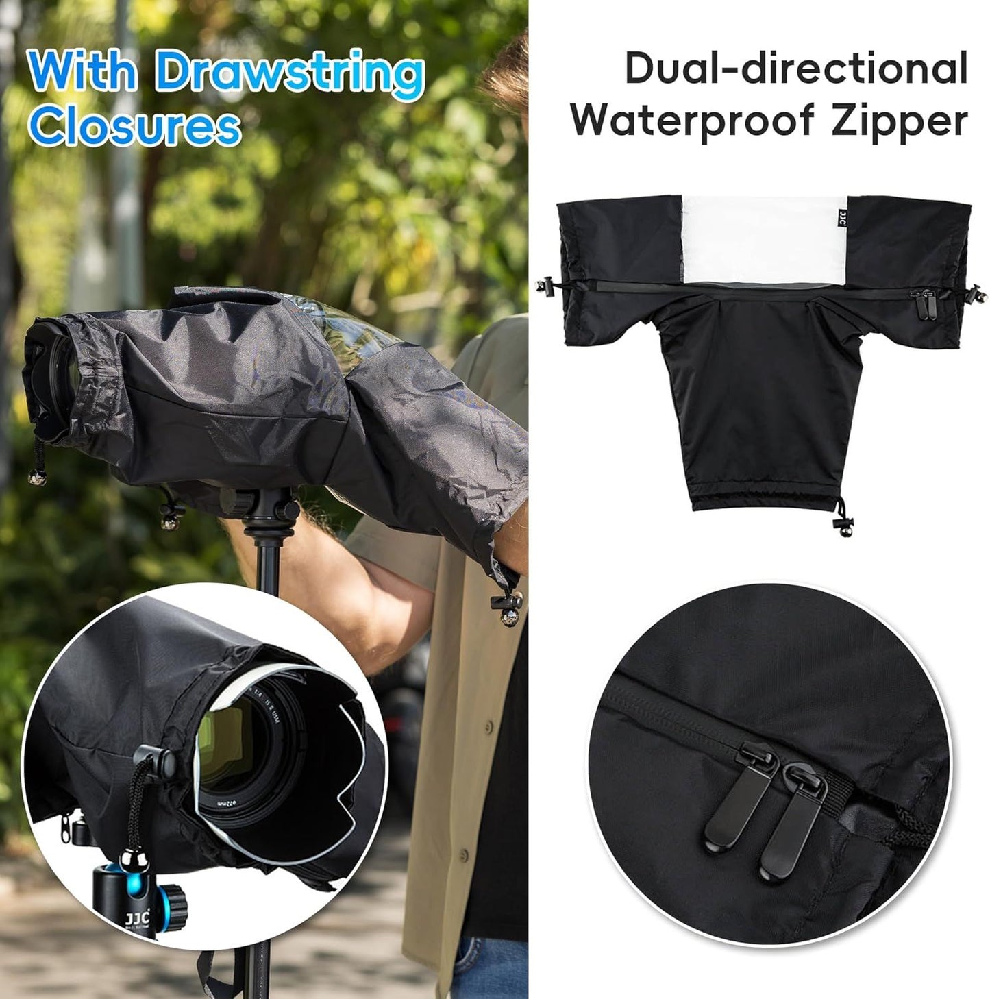 Professional Waterproof Camera Rain Cover for Canon for Nikon for Sony for Fujifilm and More DSLR Mirrorless Cameras with Lens, Camera Accessories for Photography