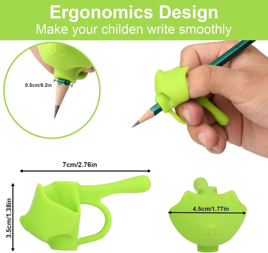 6 Pack Silicone Pencil Grips, Pencil Holder Grip Posture Correction Training, Ergonomic Pencil Grippers Holder for Writing Aid (Style B)