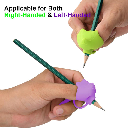 6 Pack Silicone Pencil Grips, Pencil Holder Grip Posture Correction Training, Ergonomic Pencil Grippers Holder for Writing Aid (Style B)