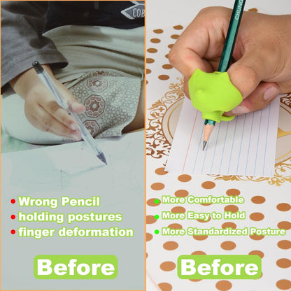 6 Pack Silicone Pencil Grips, Pencil Holder Grip Posture Correction Training, Ergonomic Pencil Grippers Holder for Writing Aid (Style B)