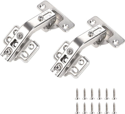 135 Degree Lazy Susan Hinge Full Overlay Concealed Corner Cabinet Hinge for Cabinet, Cupboard, Folded Door, Corner Kitchen Cabinet Replacement Hardware (1 Pair, 2 PCS)