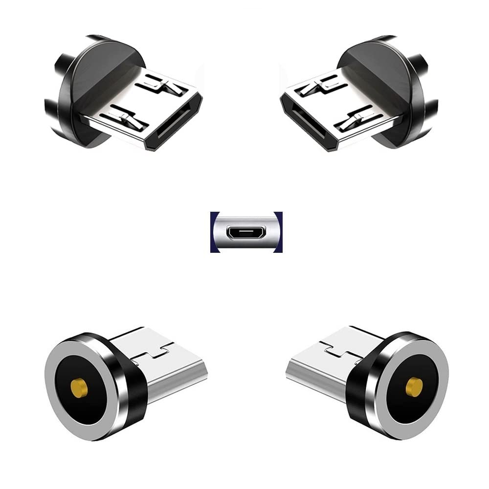 Magnetic Charging Series (Micro Tips),Just 4 Micro Tips Without Nylon Braided USB Cable No Charger Cords.