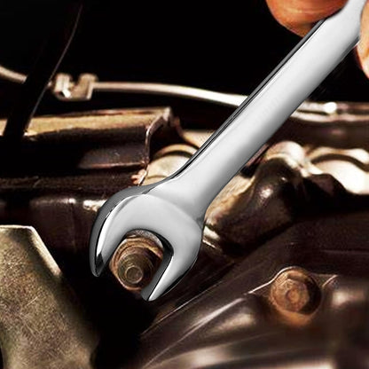 9mm Metric Wrench Industrial Combination Wrench with 12-Point Design Chrome Vanadium Steel Gear Wrenches