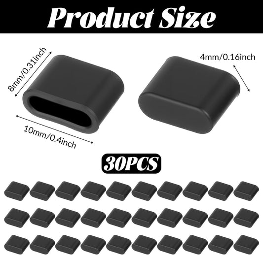 30 Pcs USB C Anti Dust Cover Plugs, Type C Cover Cap USB Port Covers USB Port Protection Caps Anti Dust Plug Charging Ports Covers Protectors for Any Type C Charging Male Ports