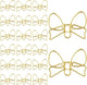 20 Pcs Mini Bow Shape Paper Clips, Gold Paperclips Cute Paper Clips Decorative Bowknot Paperclips Metal Bookmarks Funny Planner Clip Desk Accessories for School Office Supplies Home Document